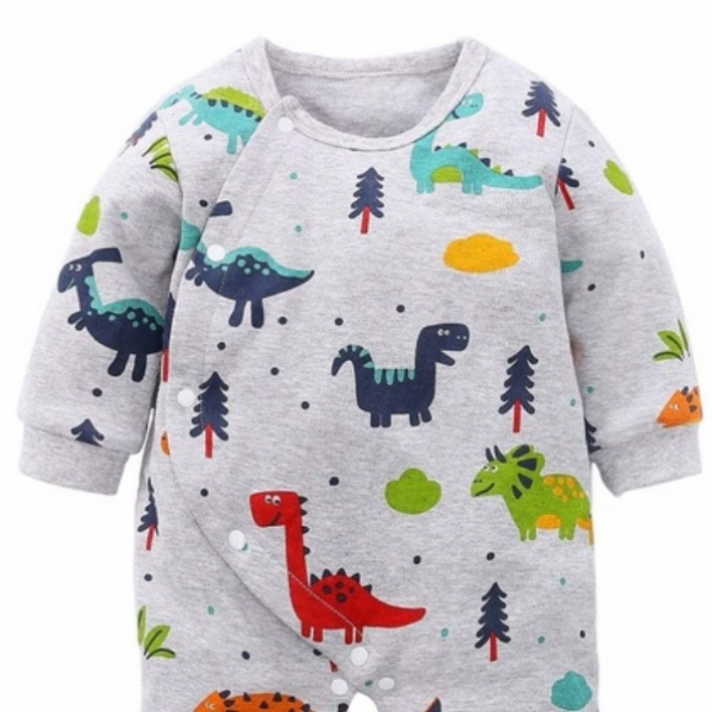 Boys Dinosaur 1 Piece Pajama - Picture 6 of 7